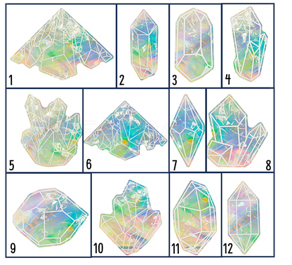 Crystal Prism Suncatcher Window Clings