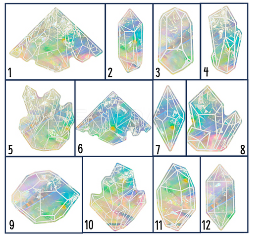 Crystal Prism Suncatcher Window Clings