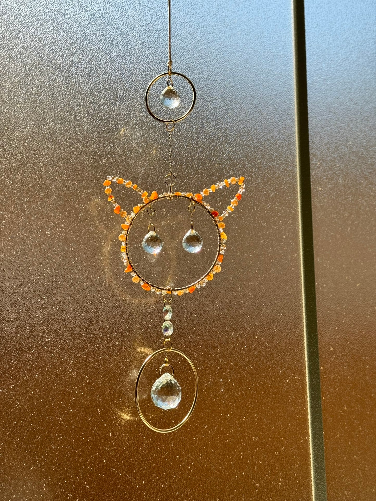 Crystal Cat Suncatcher