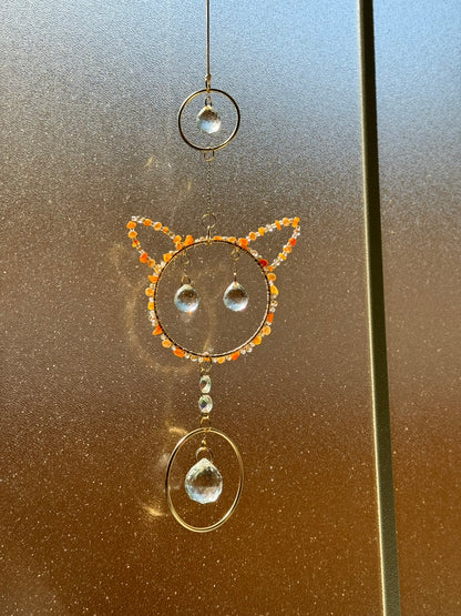 Crystal Cat Suncatcher