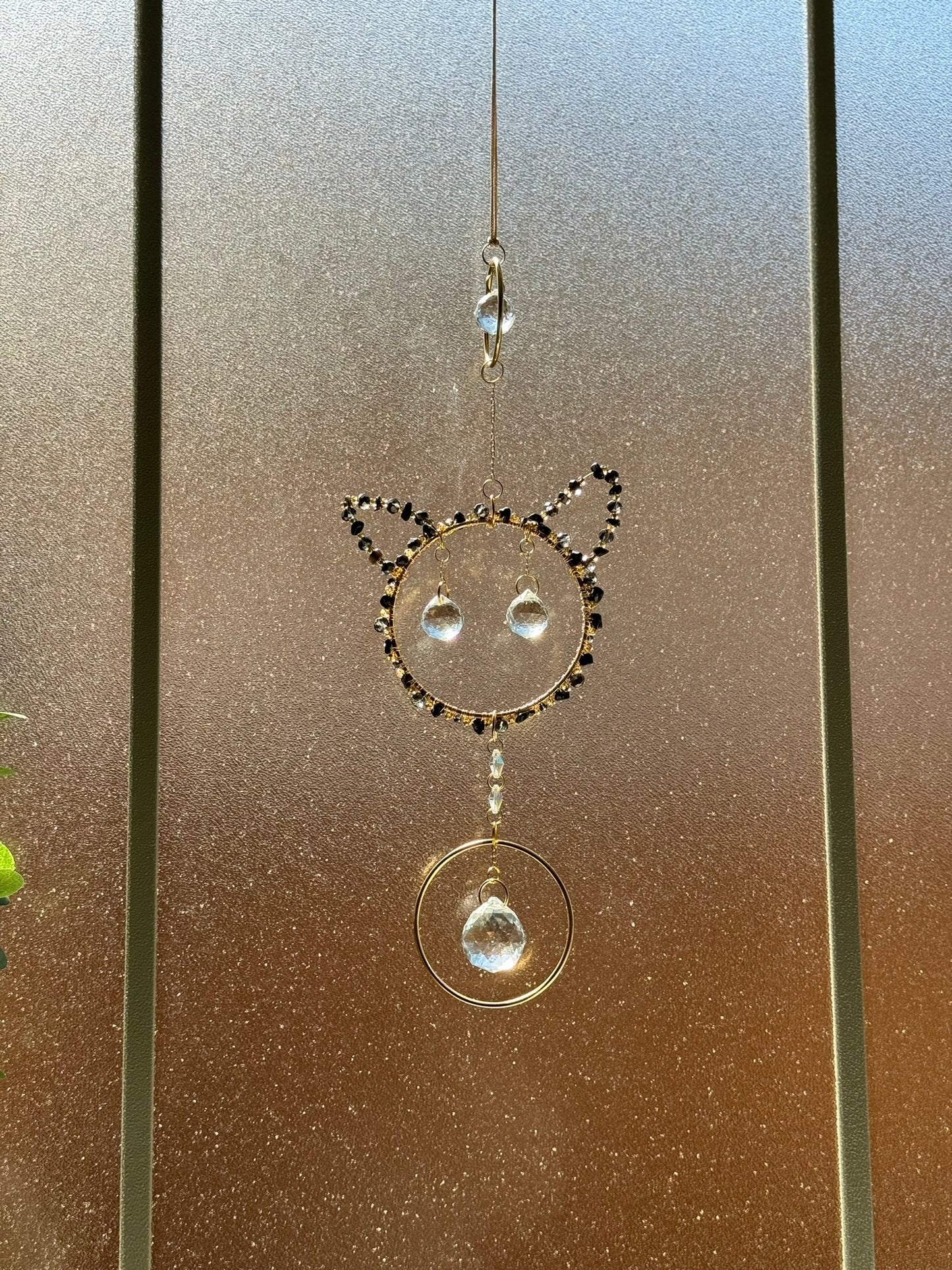 Crystal Cat Suncatcher