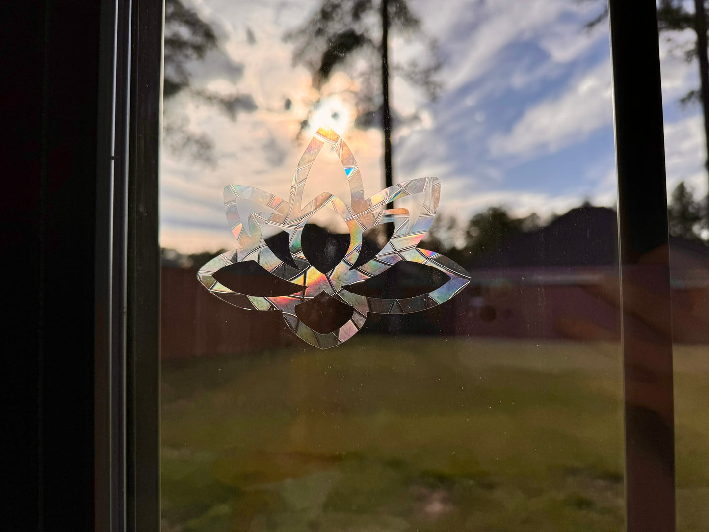 Lotus Flower Suncatcher Window Clings