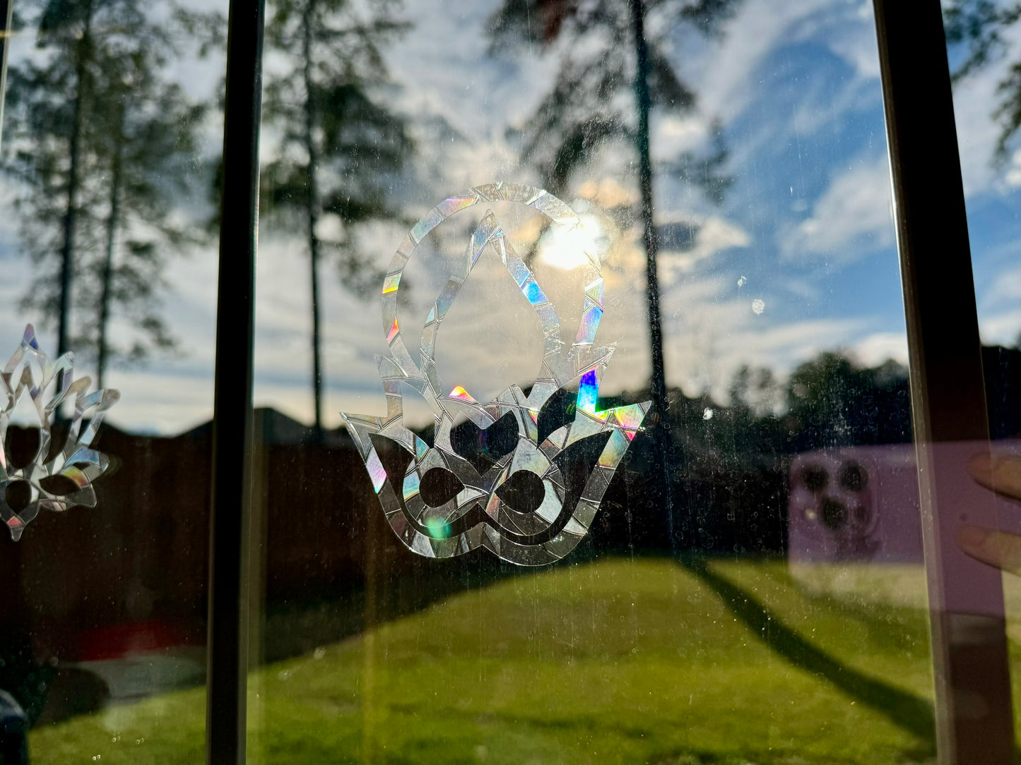 Lotus Flower Suncatcher Window Clings