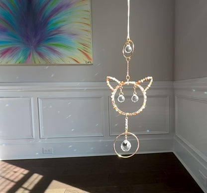 Crystal Cat Suncatcher